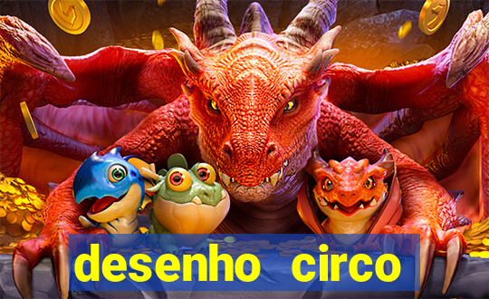 desenho circo digital para colorir